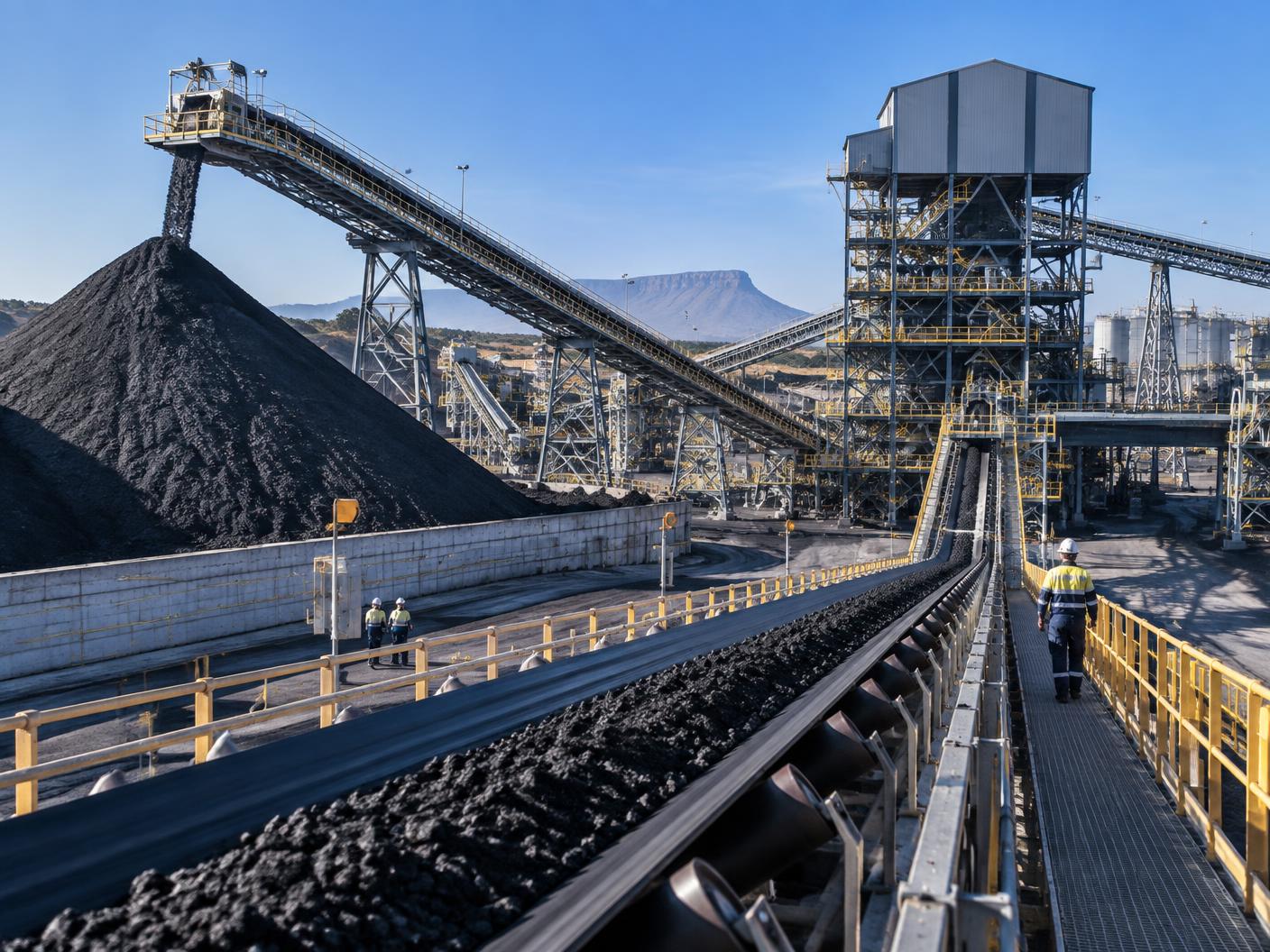 Coal handling and processing plant
